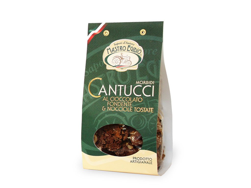 cantucci cioccolato fondente e noci tostate di "Mastro Egidio" di Italia dei Sapori"