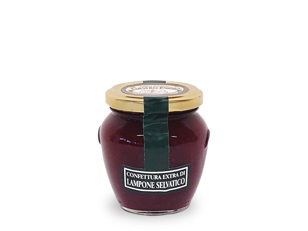 confettura extra di lampone (wild raspberry jam) selvatico di "Mastro Egidio" di Italia dei Sapori"