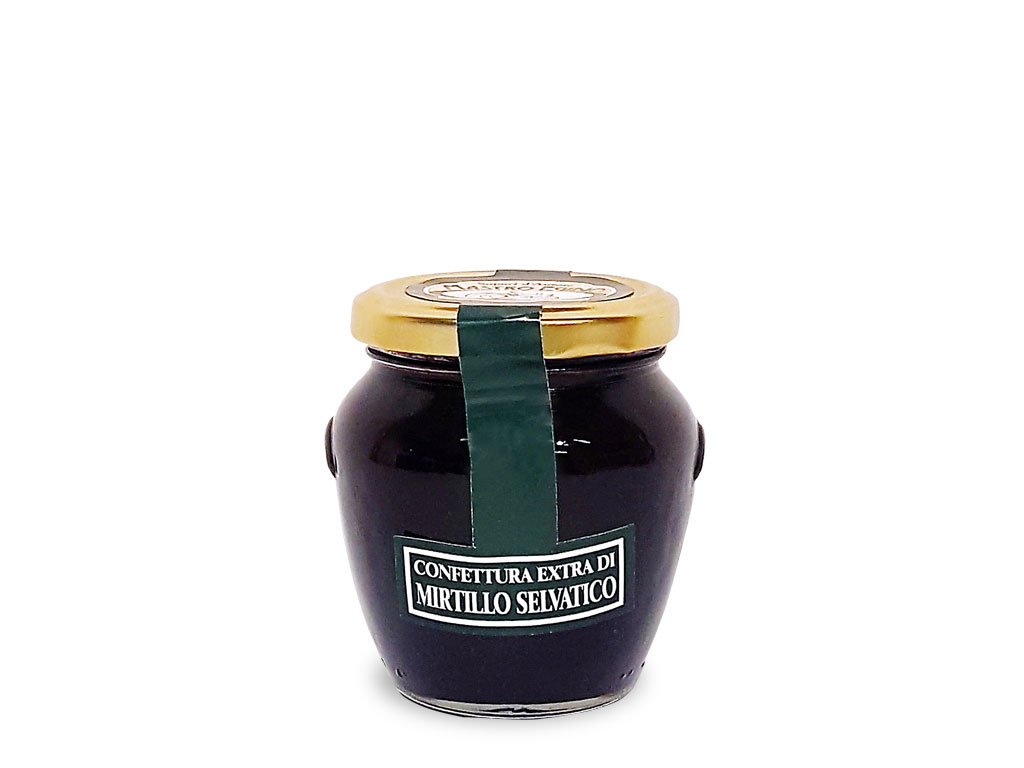 confettura extra di mirtillo selvatico (wild blueberry jam) di "Mastro Egidio" di Italia dei Sapori"