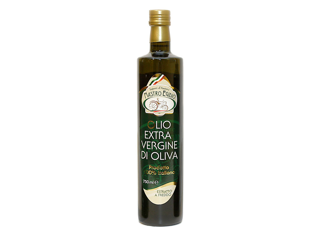 olio extravergine di oliva 750 ml (extra virgin olive oil) di "Mastro Egidio" di Italia dei Sapori"