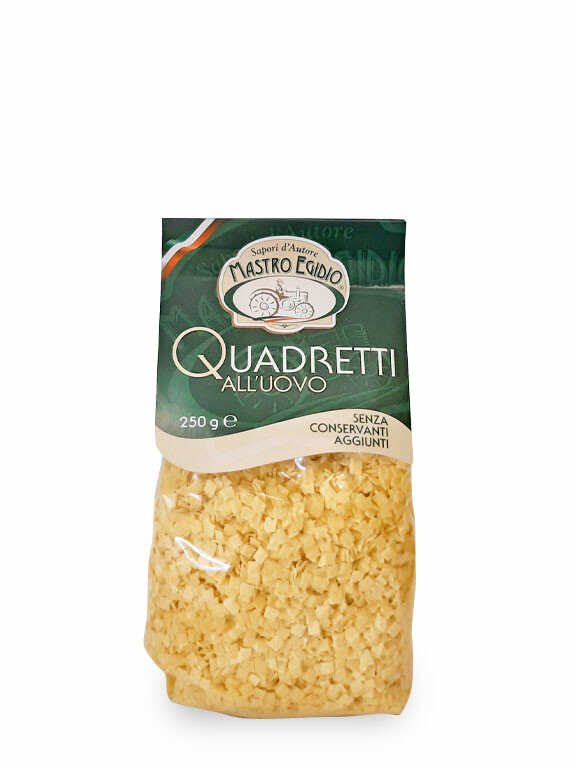 quadretti (pasta all'uovo secca / dry egg pasta) di 
