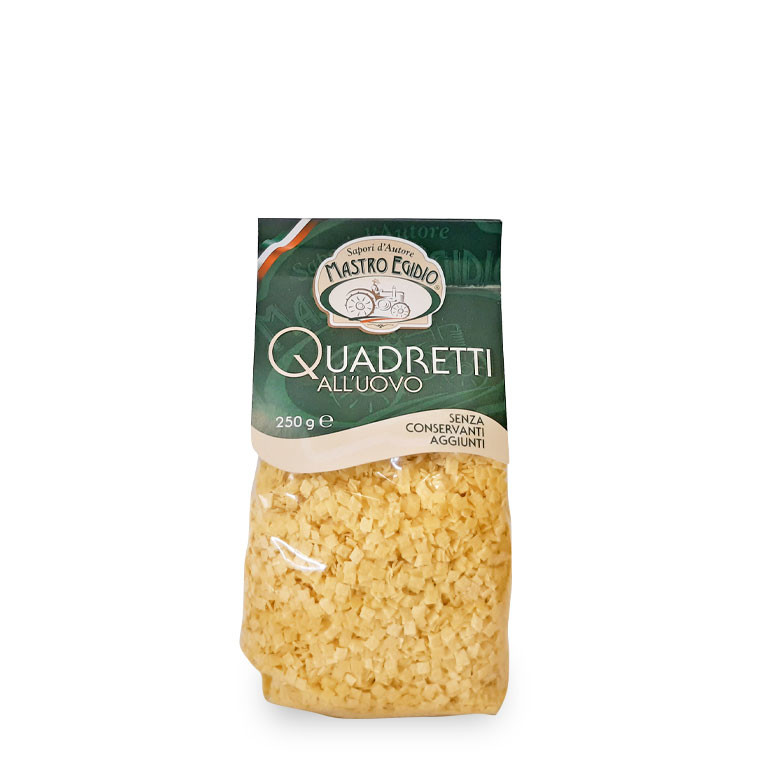 quadretti (pasta all'uovo secca / dry egg pasta) di 