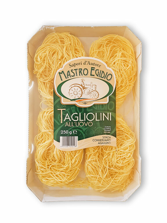 tagliolini (pasta all'uovo secca / dry egg pasta) di 
